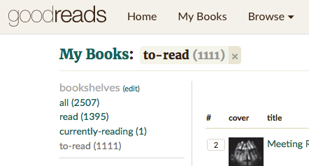 goodreads to-read